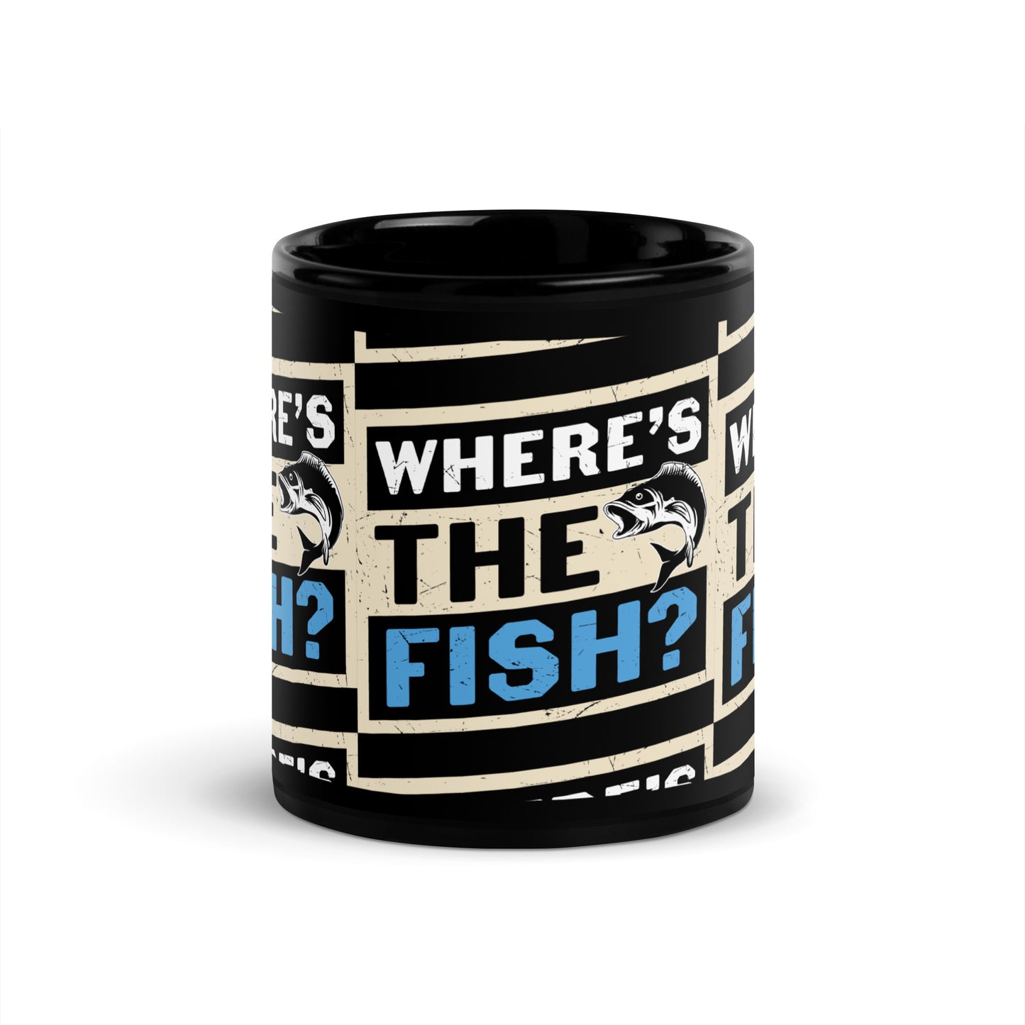 WTF Black Glossy Mug