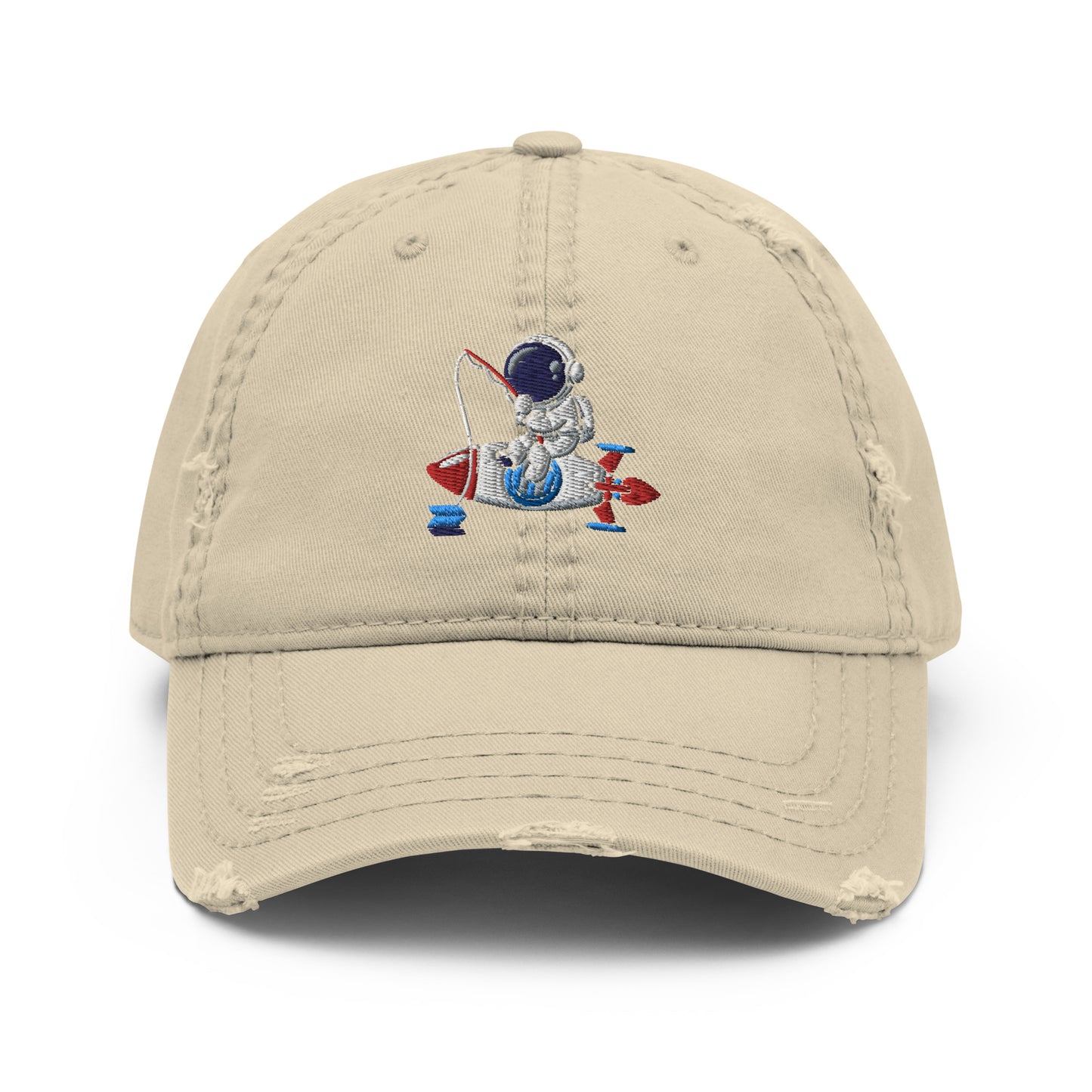 Spaceman Distressed Dad Hat