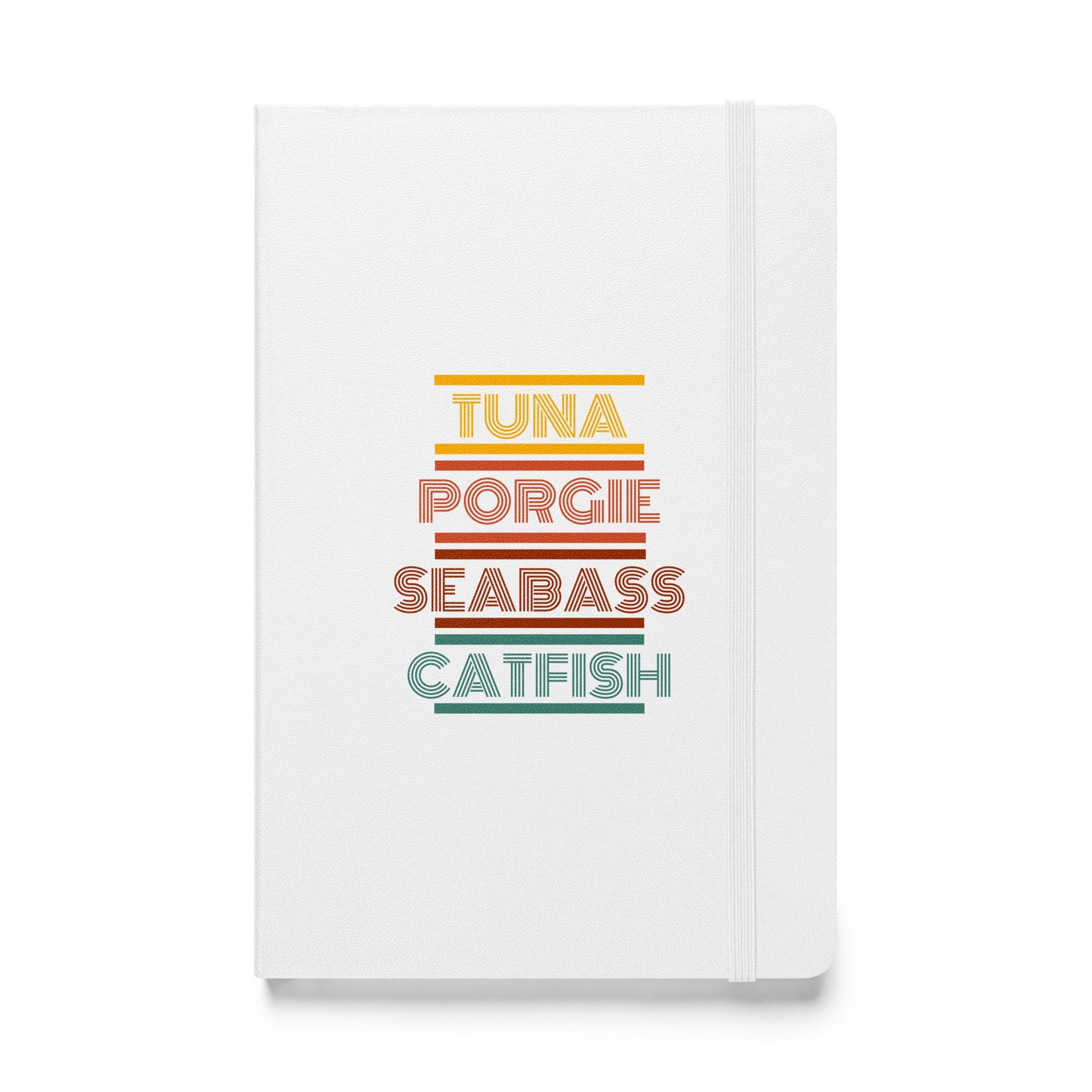 Tuna Porgie Seabass Catfish Hardcover Bound Notebook