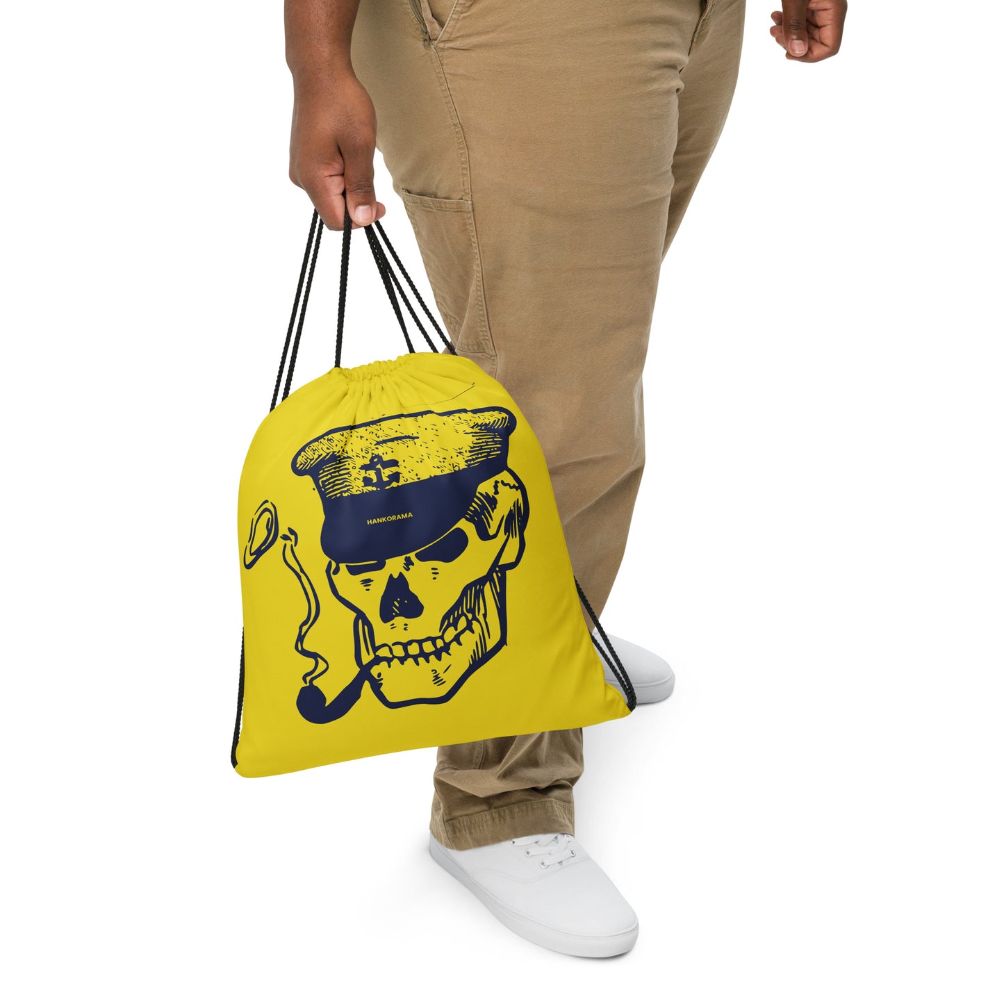 Skull Captain Drawstring Bag