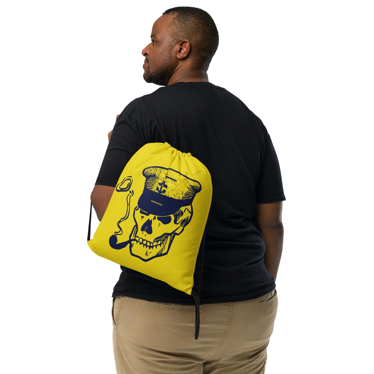 Skull Captain Drawstring Bag