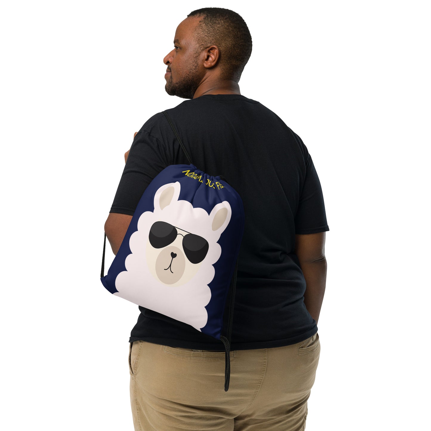 No Drama Llama Drawstring Bag