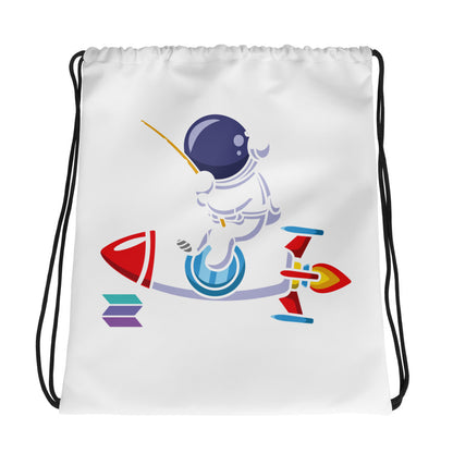 Spaceman Drawstring Bag