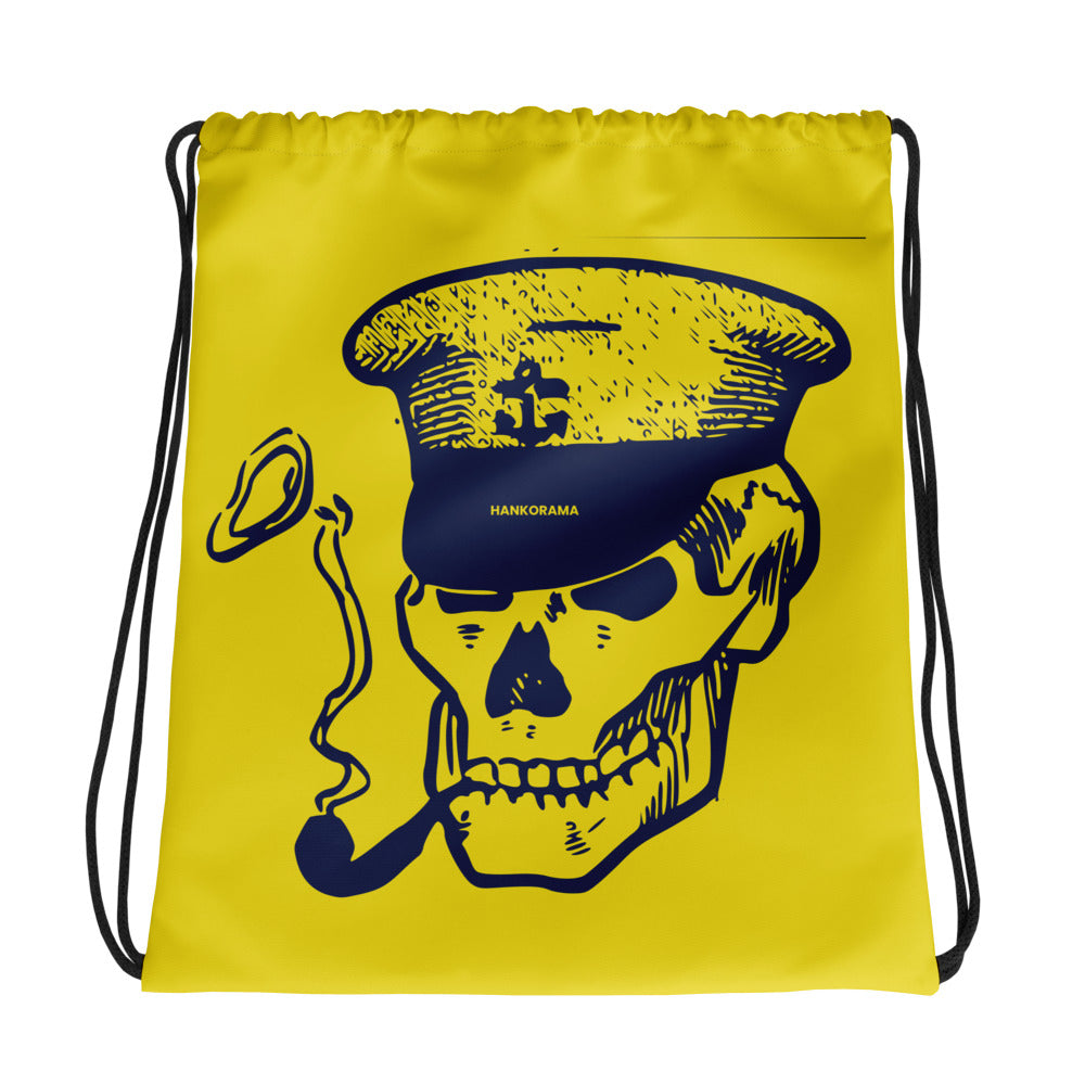 Skull Captain Drawstring Bag