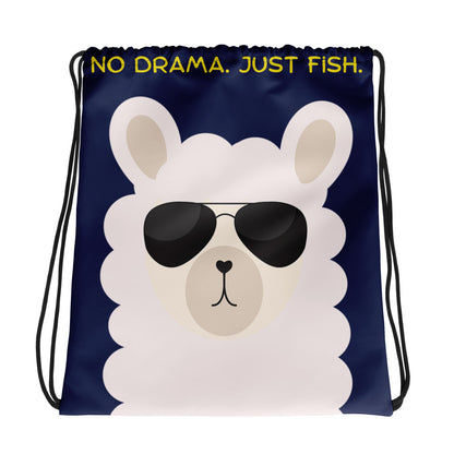 No Drama Llama Drawstring Bag