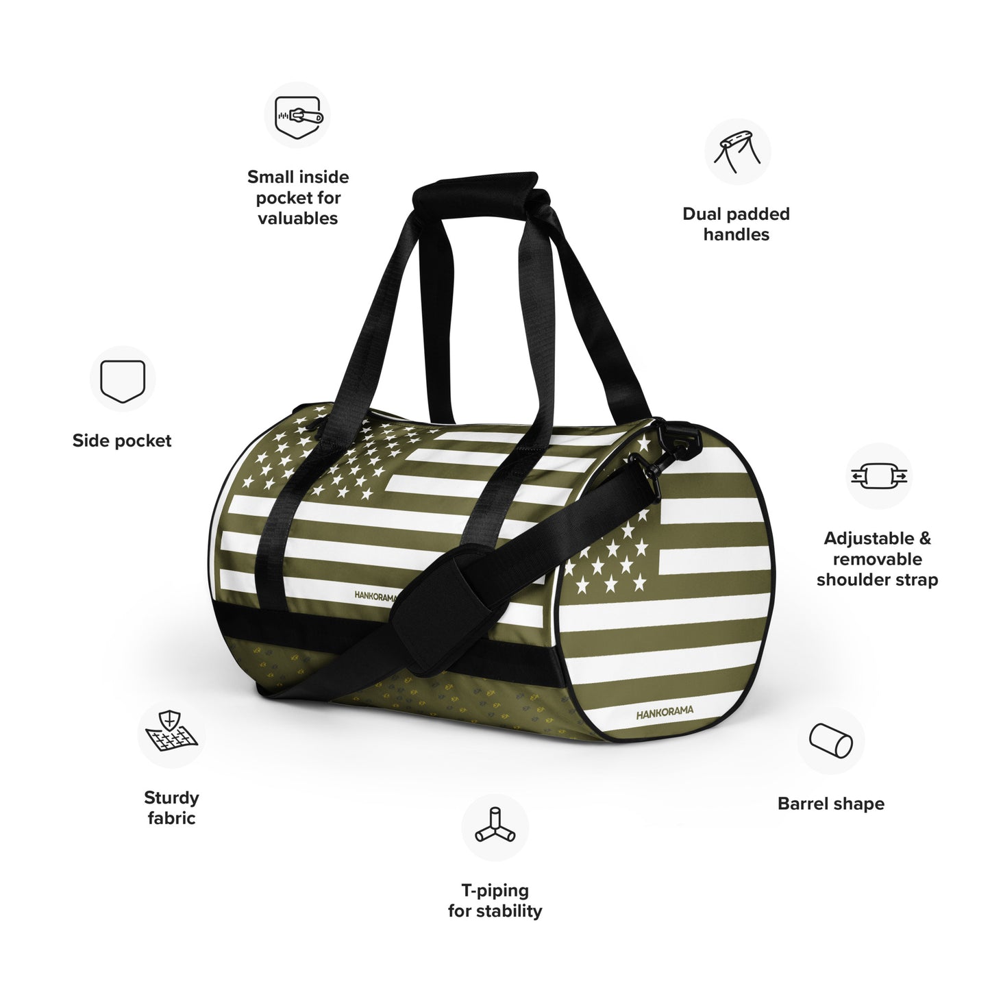 American Flag Gym Bag