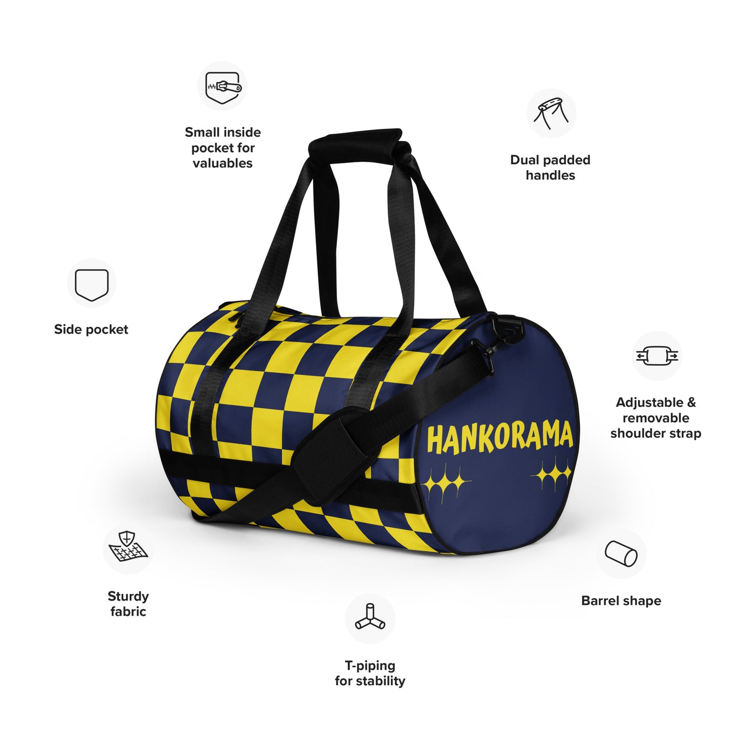 Hankorama Grid Gym Bag