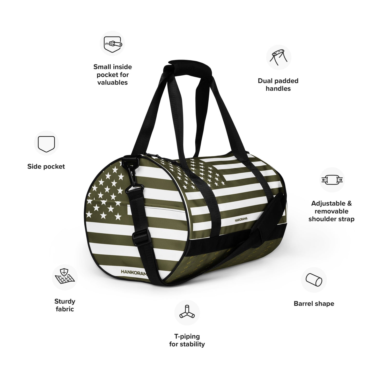 American Flag Gym Bag