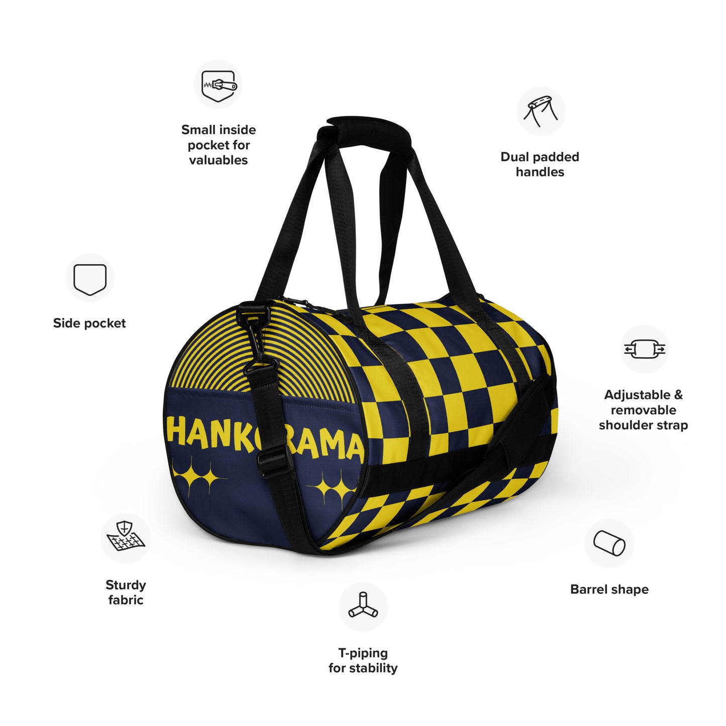 Hankorama Grid Gym Bag