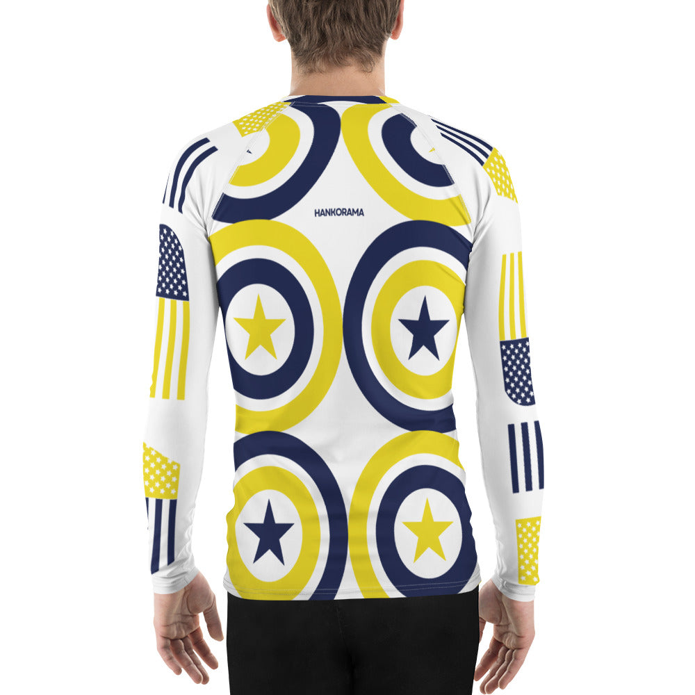 Starry Bullseye Men's Rash Guard