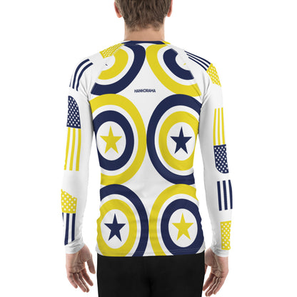 Starry Bullseye Men's Rash Guard