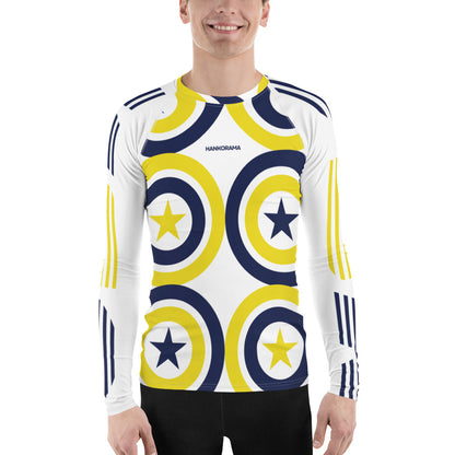 Starry Bullseye Men's Rash Guard