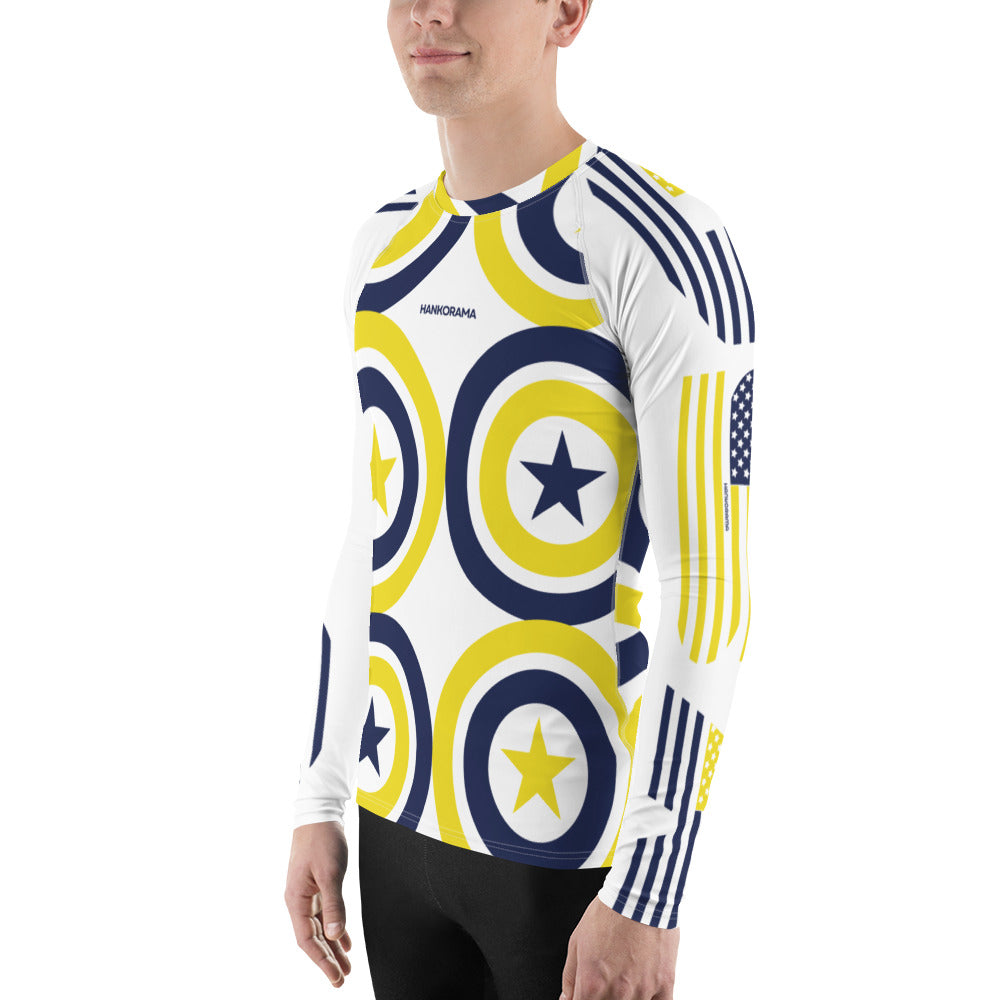 Starry Bullseye Men's Rash Guard