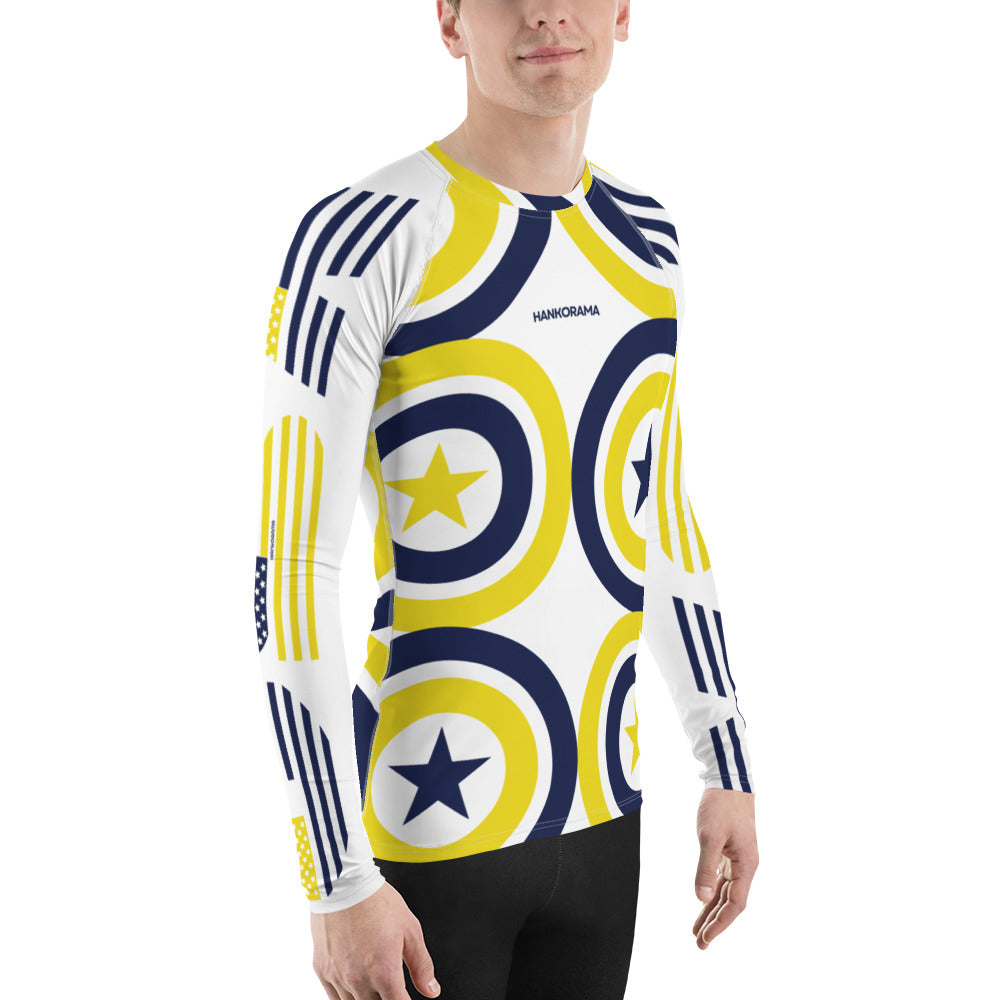 Starry Bullseye Men's Rash Guard