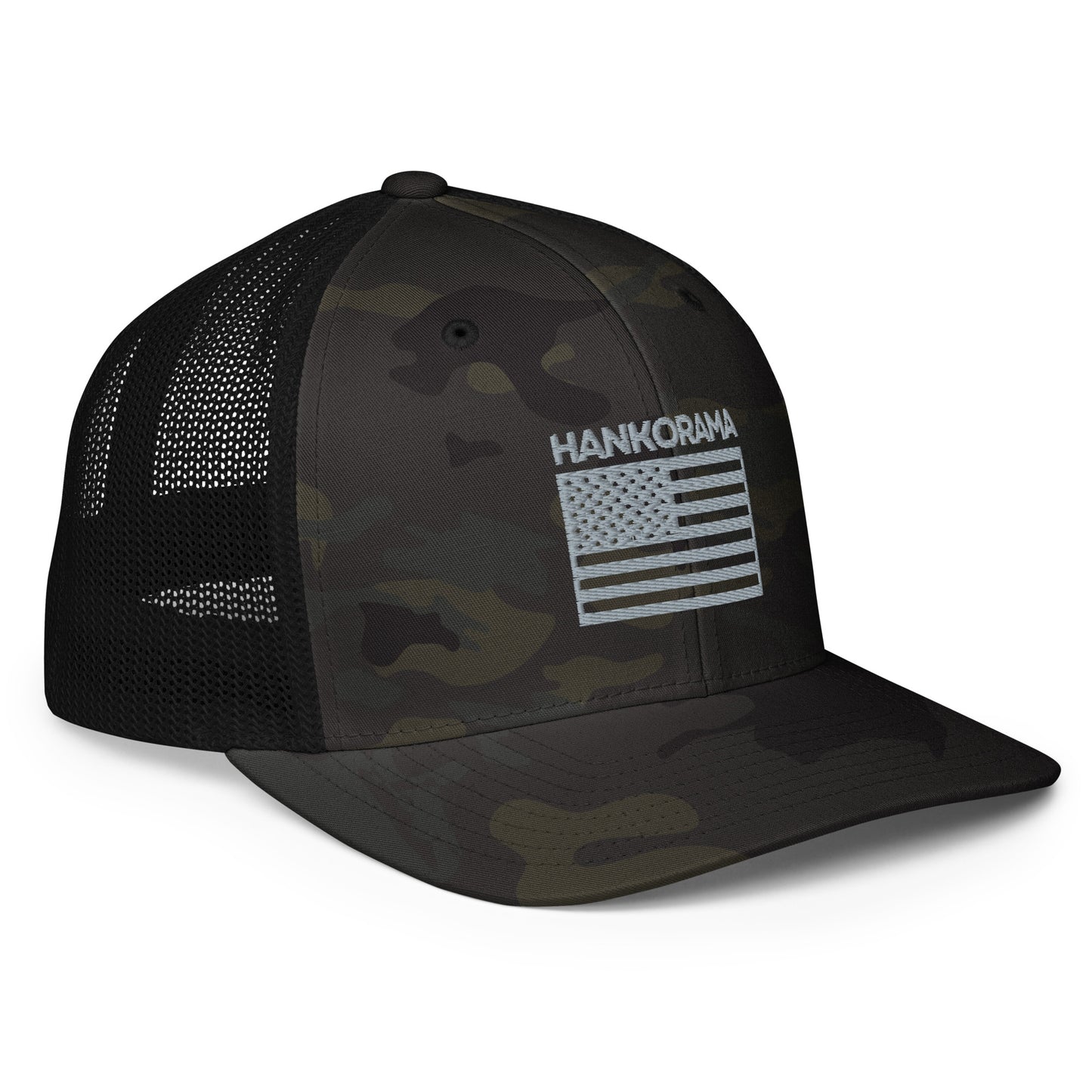 Hankorama Embroidered Closed-back trucker cap