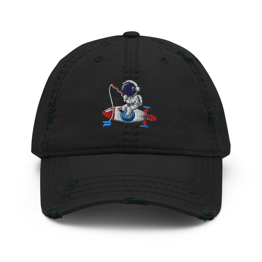 Spaceman Distressed Dad Hat