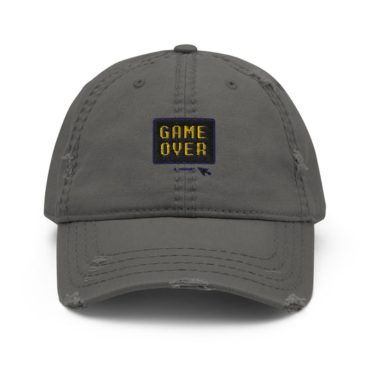 Game Over Distressed Dad Hat