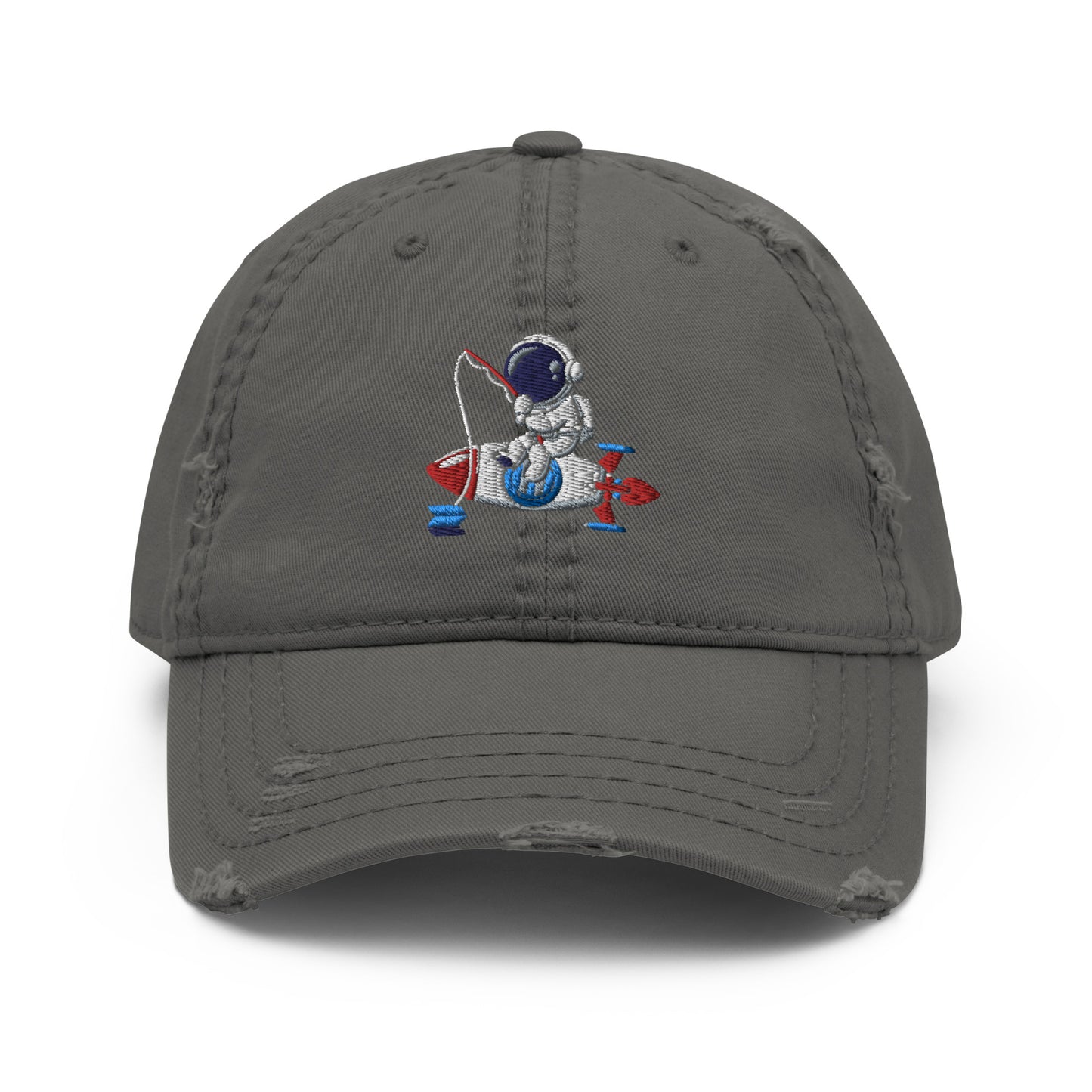 Spaceman Distressed Dad Hat