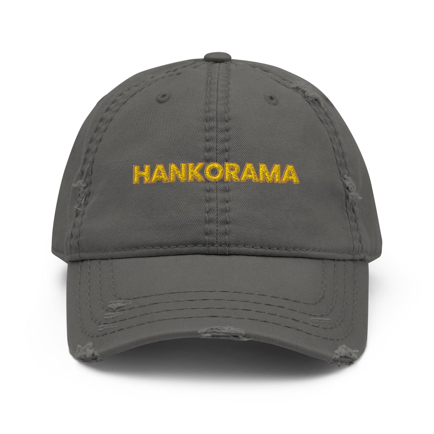 Hankorama Yellow Distressed Dad Hat