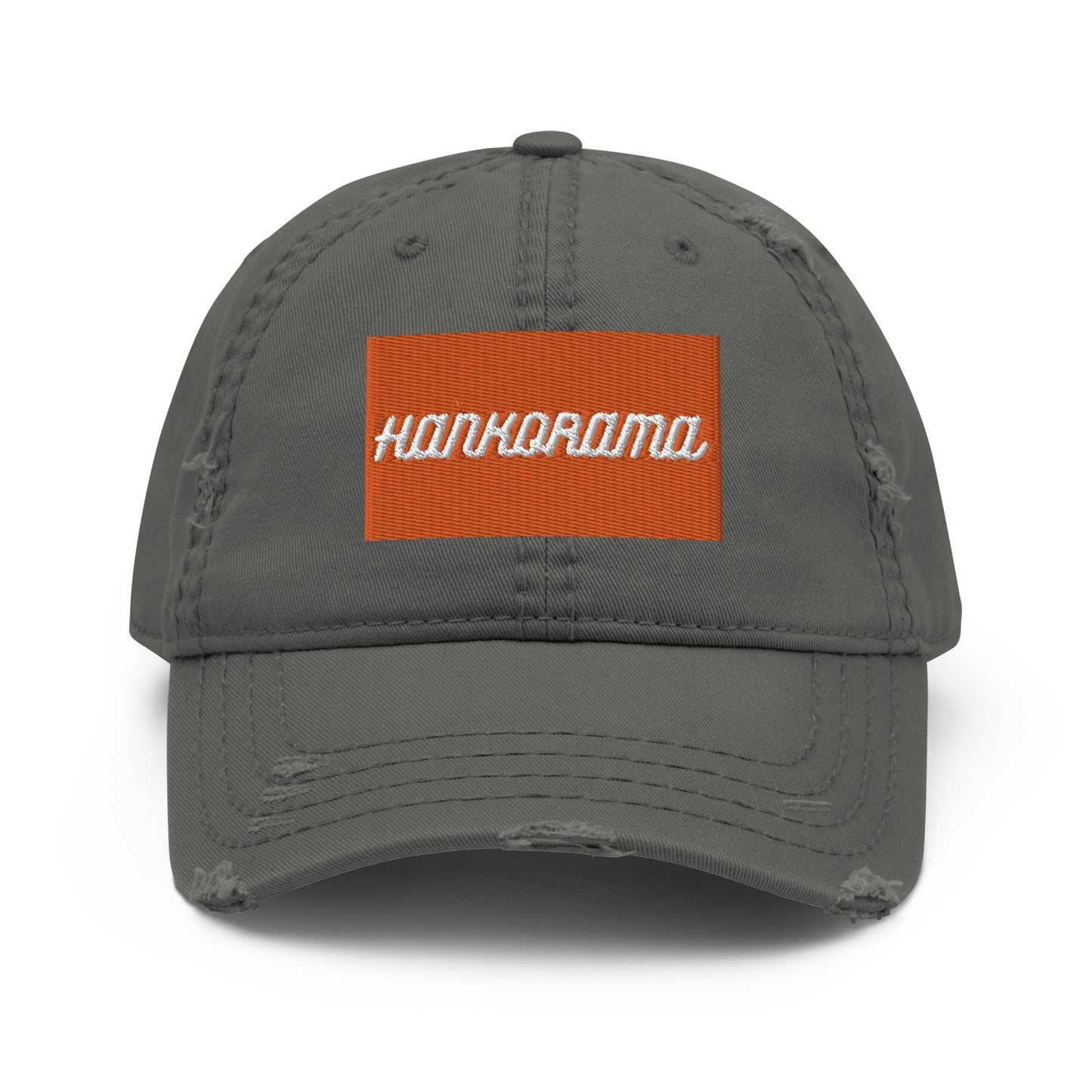 Hankorama Orange Distressed Dad Hat