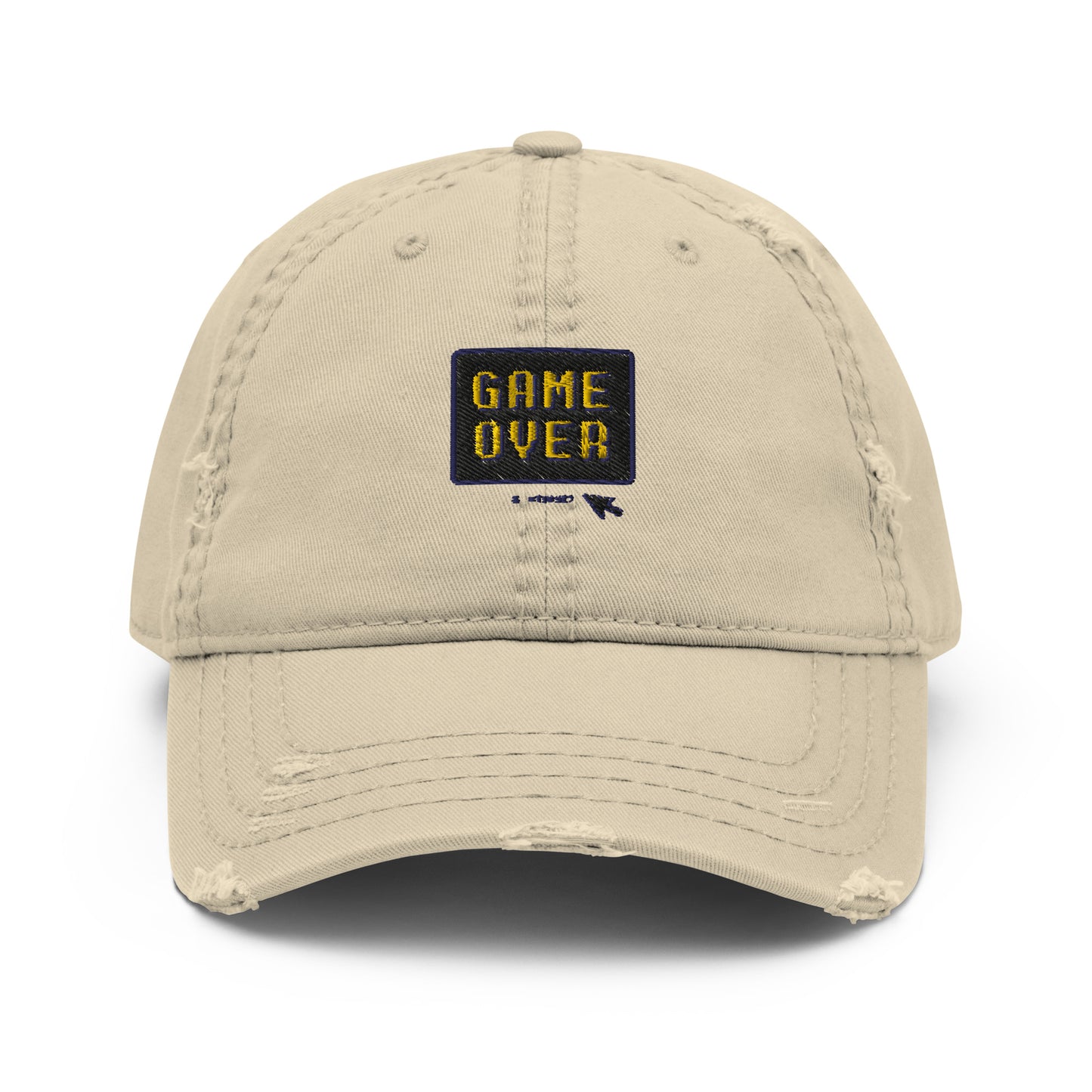 Game Over Distressed Dad Hat