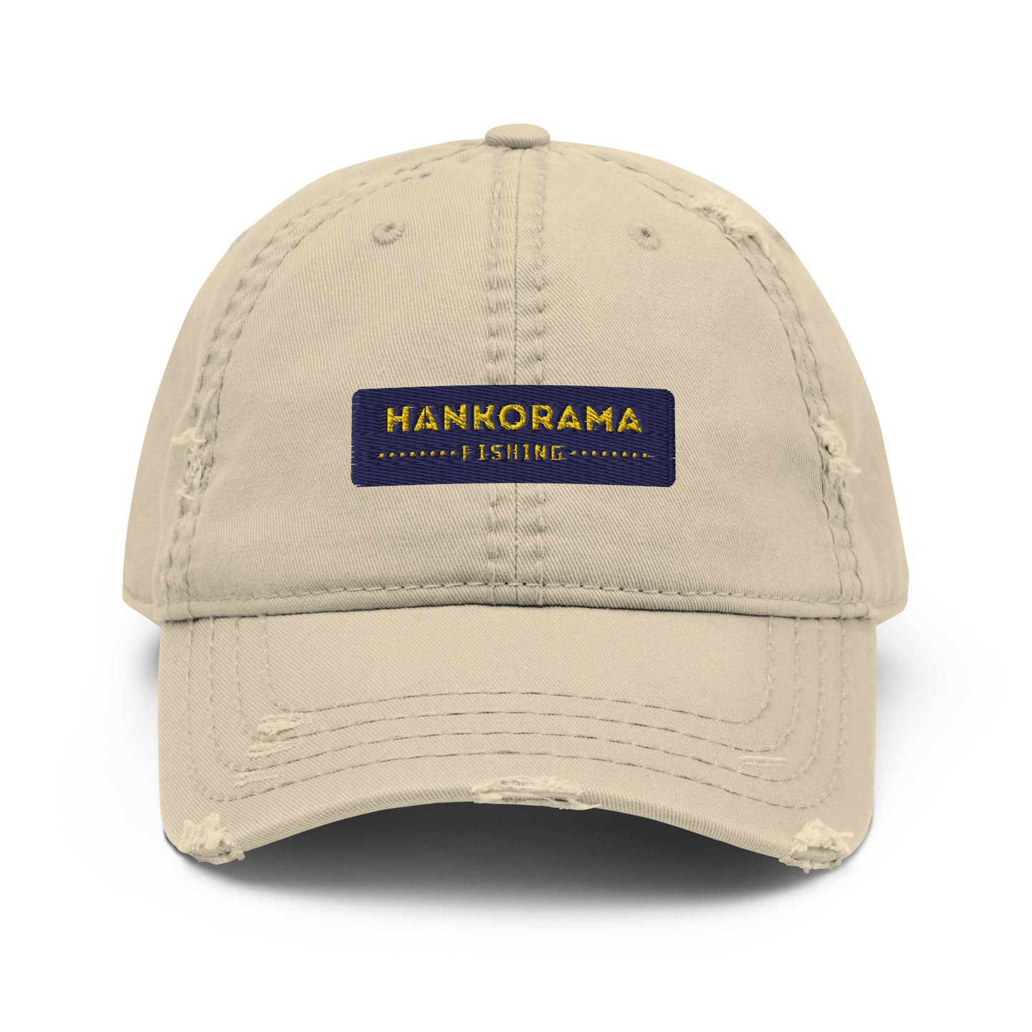 Hankorama Fishing Distressed Dad Hat