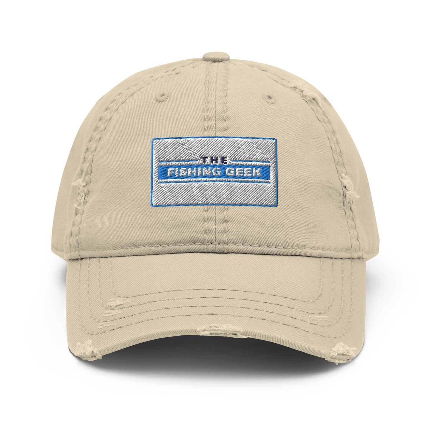 Fishing Geek Distressed Dad Hat