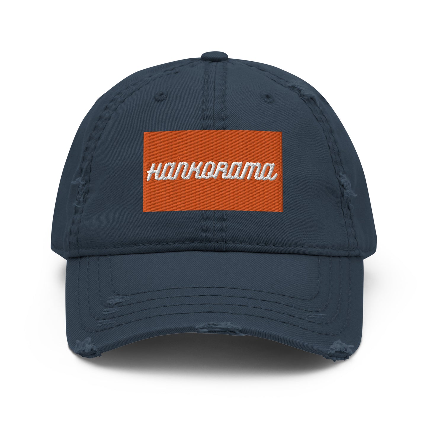 Hankorama Orange Distressed Dad Hat