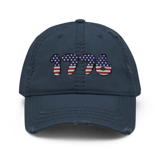 Freedom 1776 Forever Distressed Dad Hat