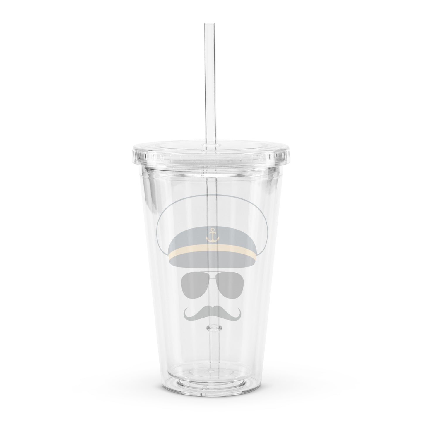 Captain Hankorama Clear plastic tumbler