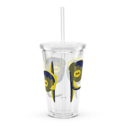 Fishy Squid Clear plastic tumbler