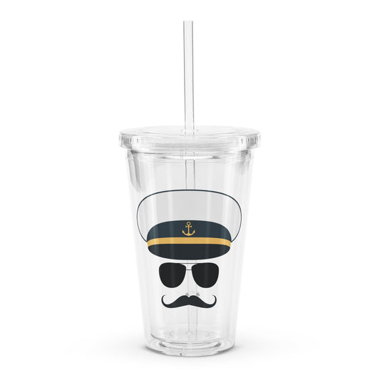 Captain Hankorama Clear plastic tumbler