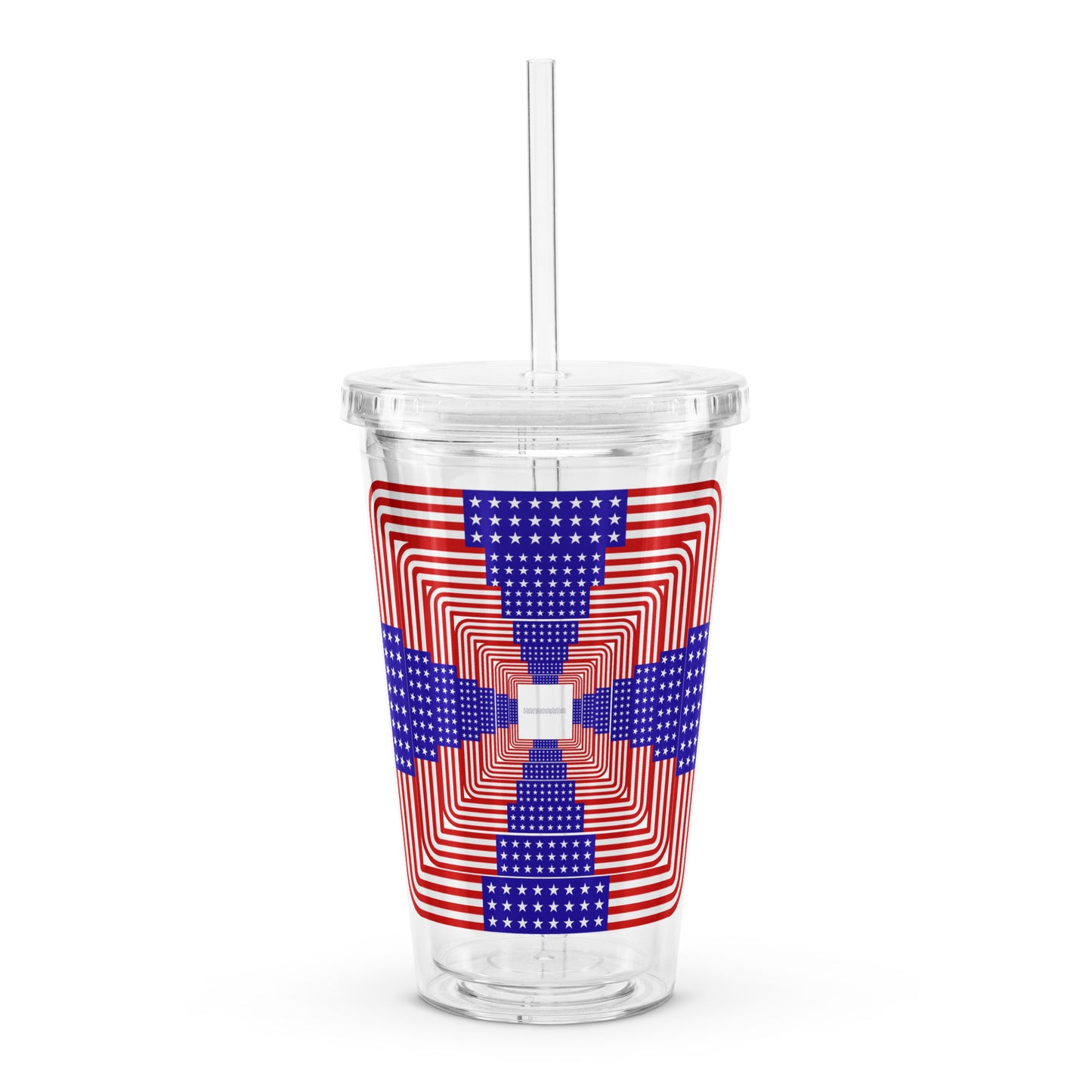 USA Magic 7 Clear plastic tumbler