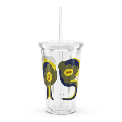 Fishy Squid Clear plastic tumbler