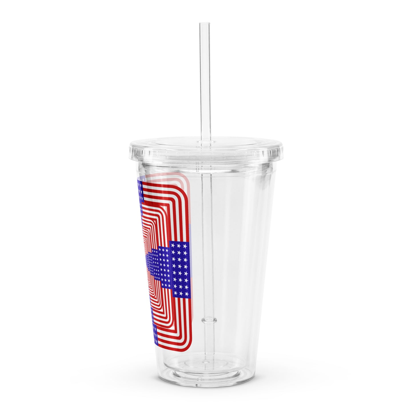 USA Magic 7 Clear plastic tumbler