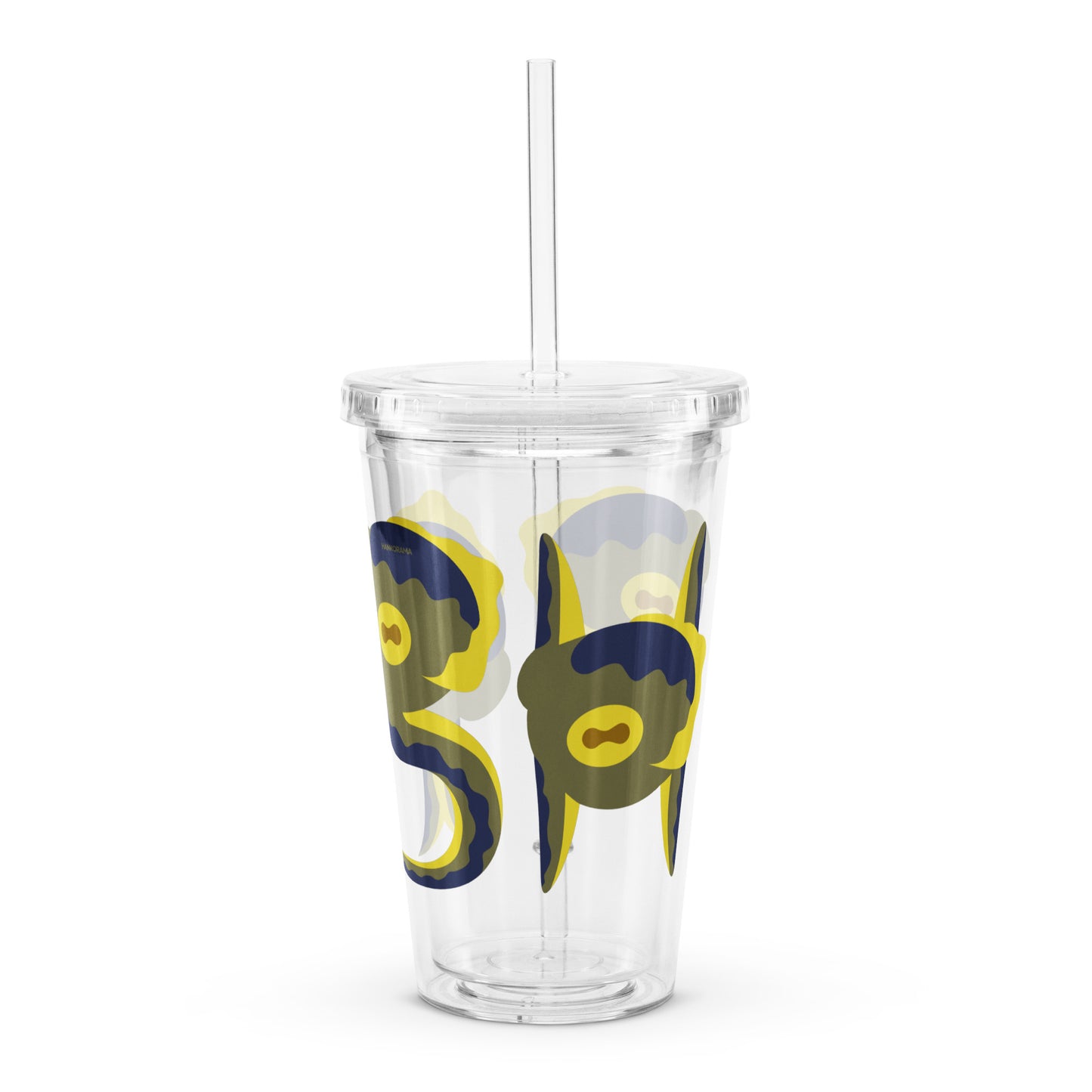 Fishy Squid Clear plastic tumbler