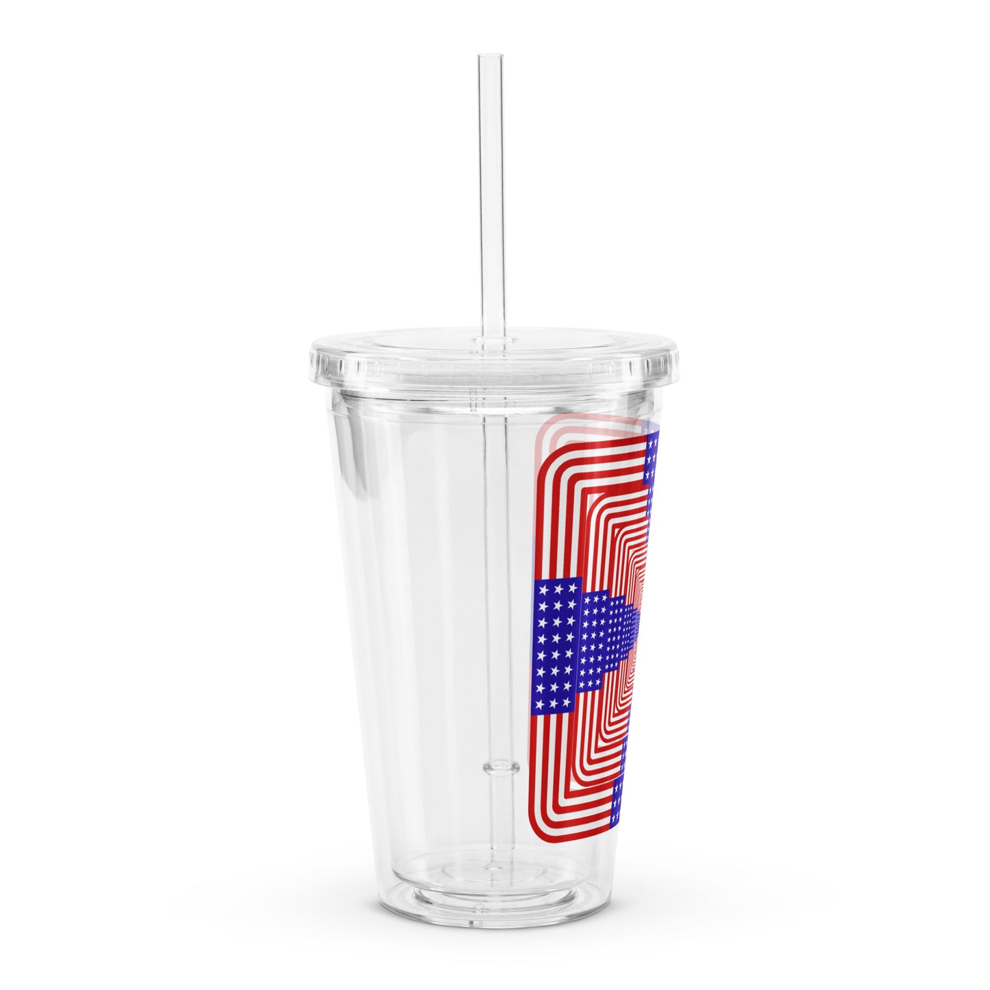 USA Magic 7 Clear plastic tumbler