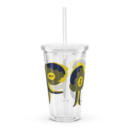 Fishy Squid Clear plastic tumbler