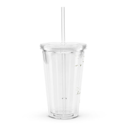 Out at Sea Clear plastic tumbler