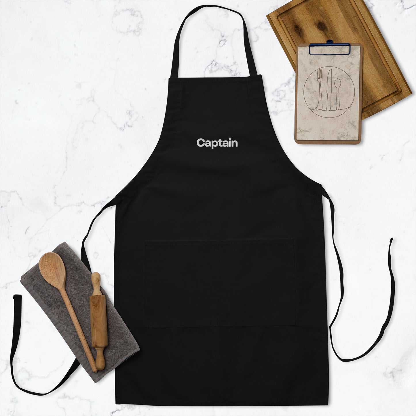 Captain Embroidered Apron