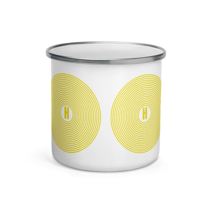 Round Shaped H Enamel Mug