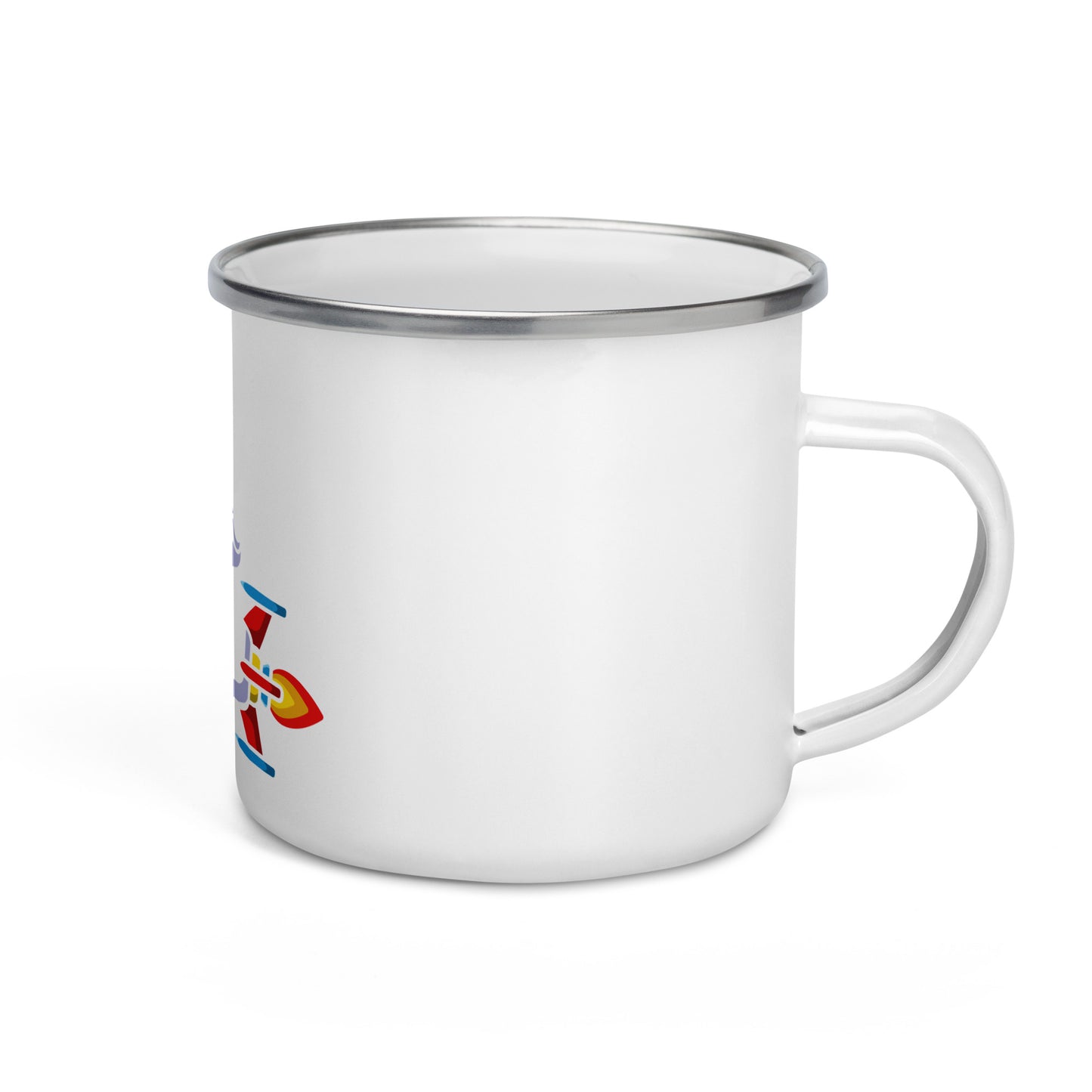 Spaceman Fishing Enamel Mug