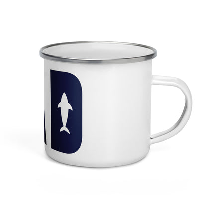 Dad Fishing Enamel Mug