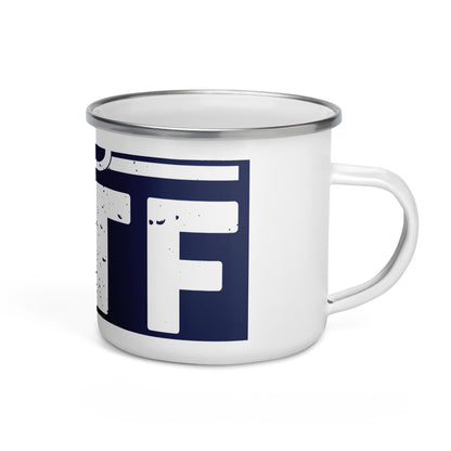 WTF Enamel Mug