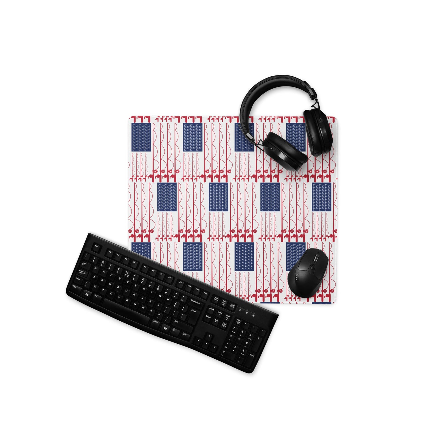 USA Flag Fishing Gaming Mouse Pad