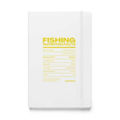 Fishing Nutrition Facts Hardcover Bound Notebook