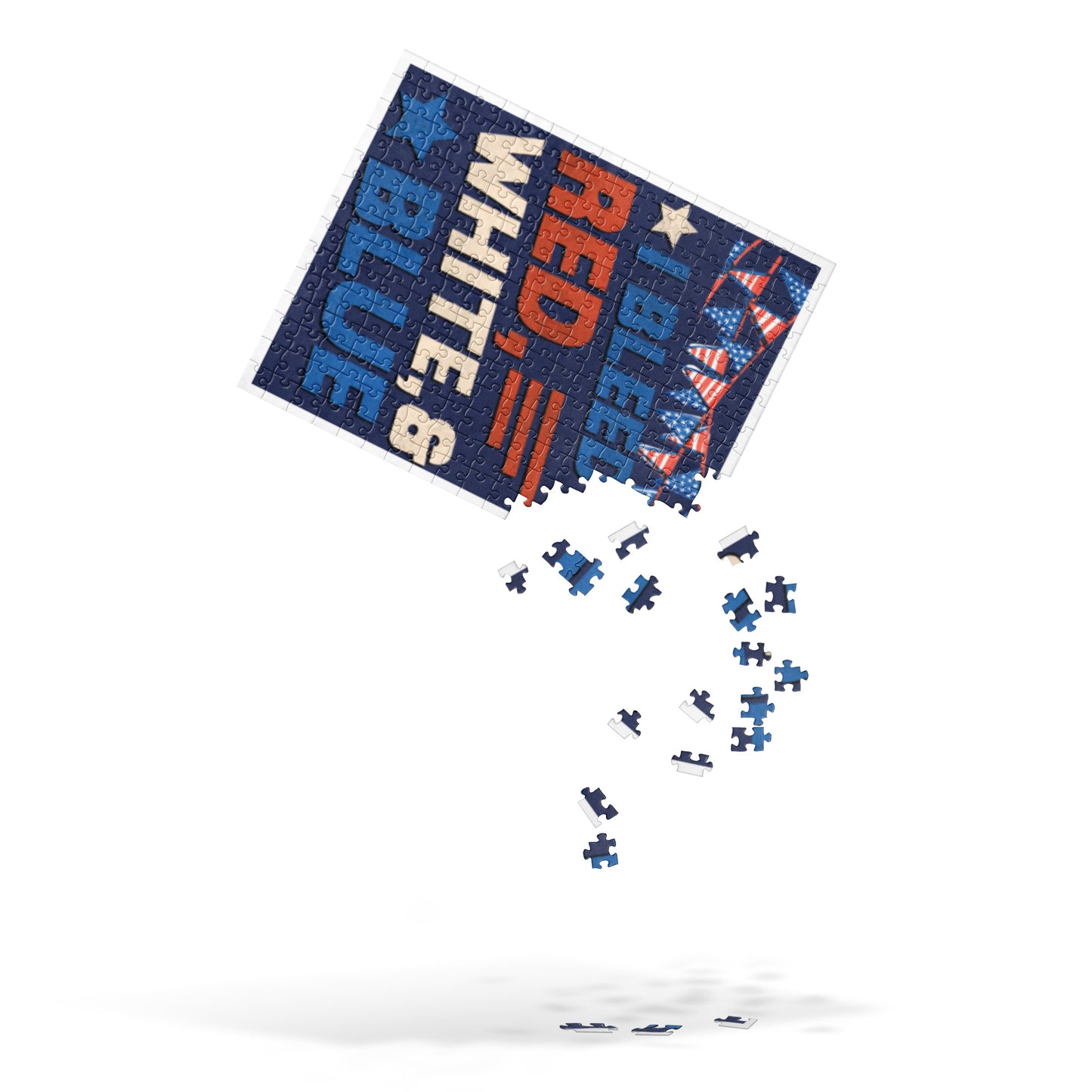 I Bleed Red White Blue Jigsaw Puzzle