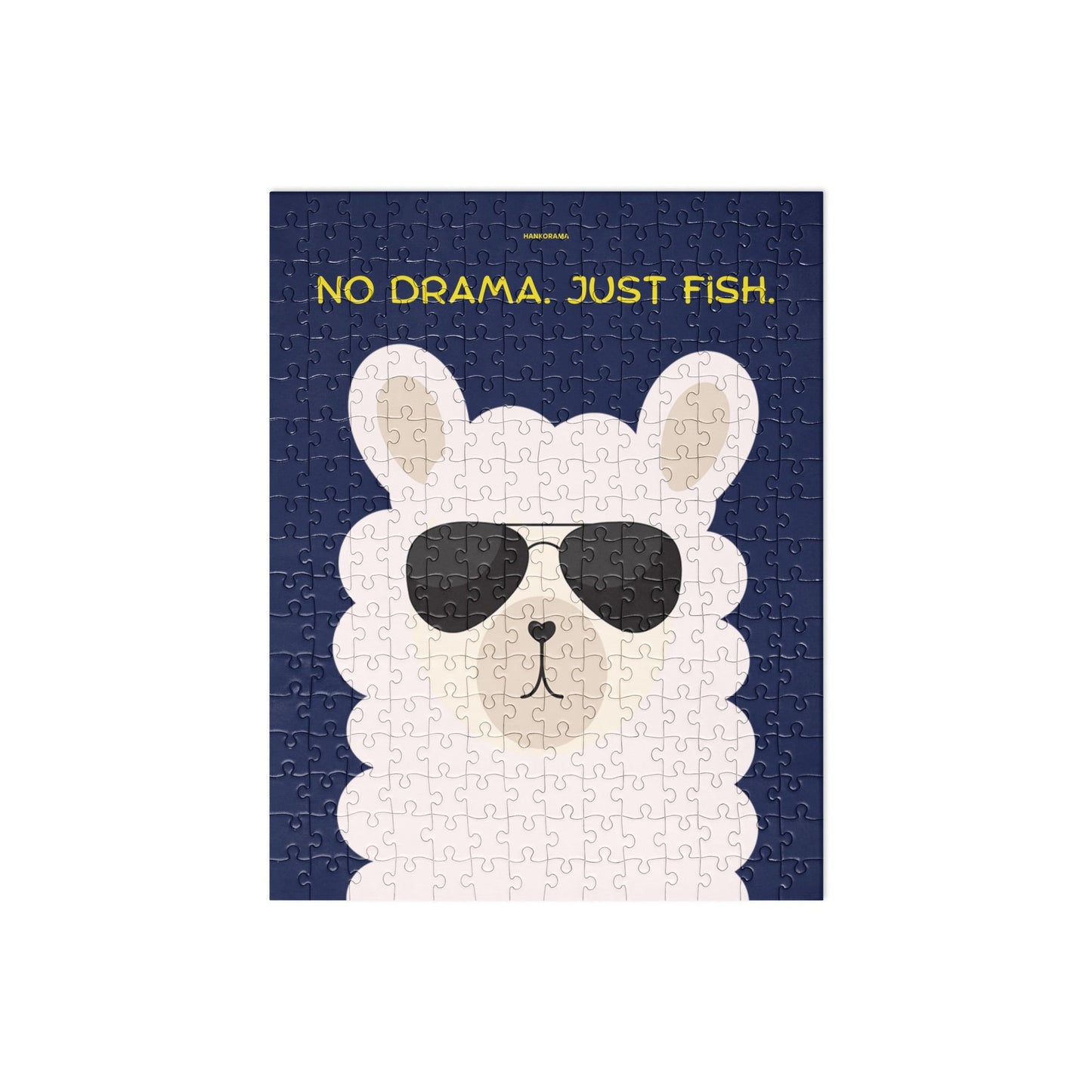 No Drama. Just Fish. Llama Jigsaw Puzzle