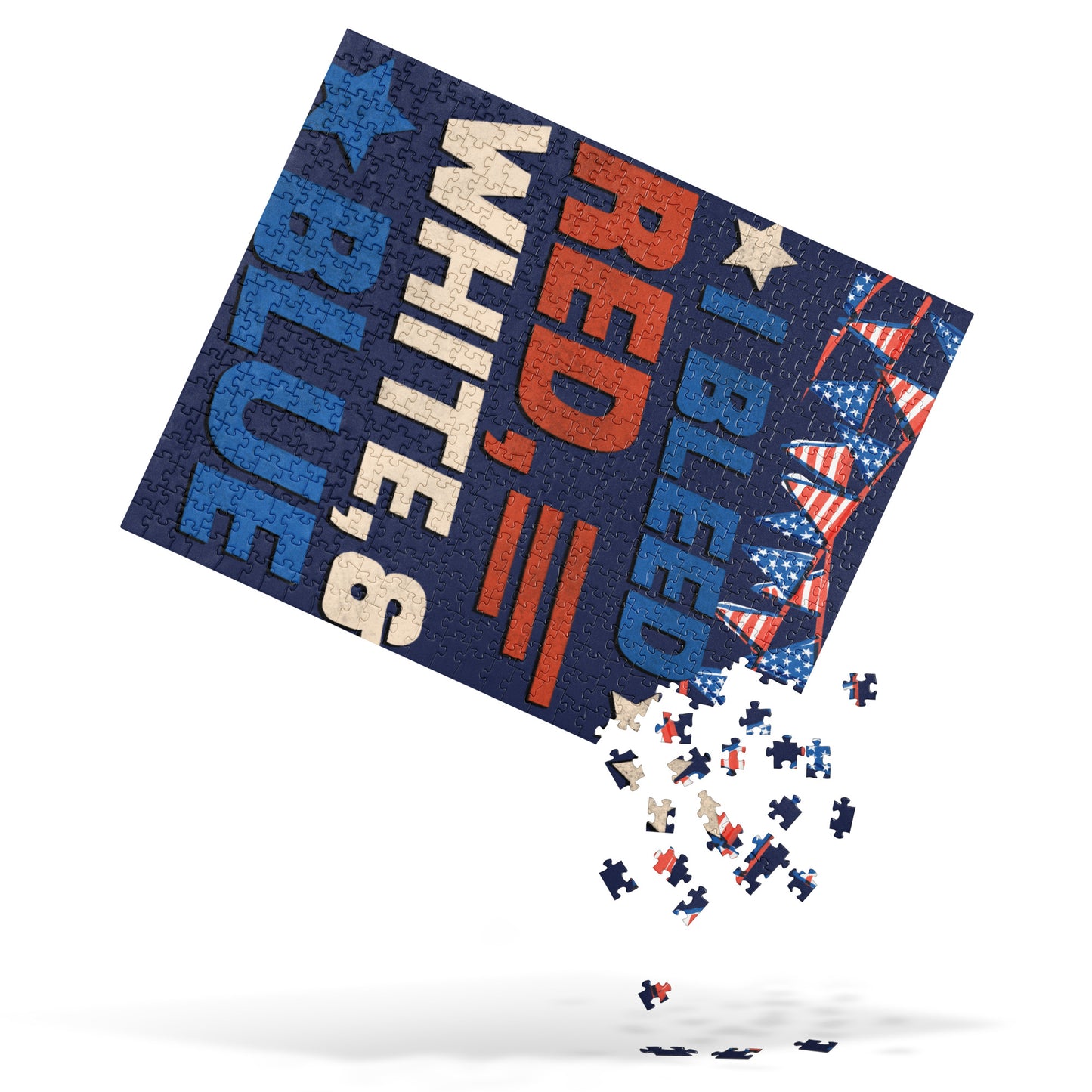 I Bleed Red White Blue Jigsaw Puzzle