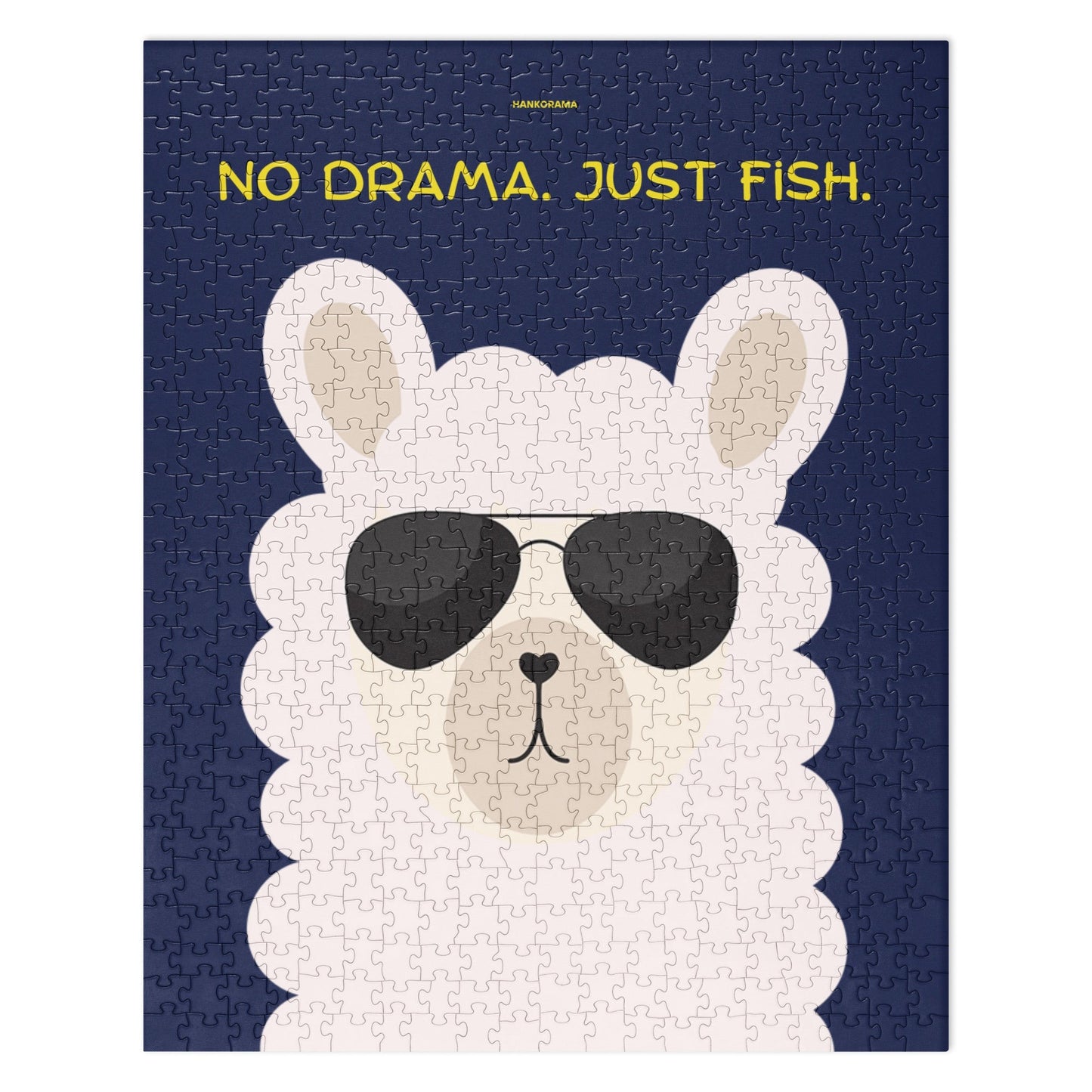 No Drama. Just Fish. Llama Jigsaw Puzzle